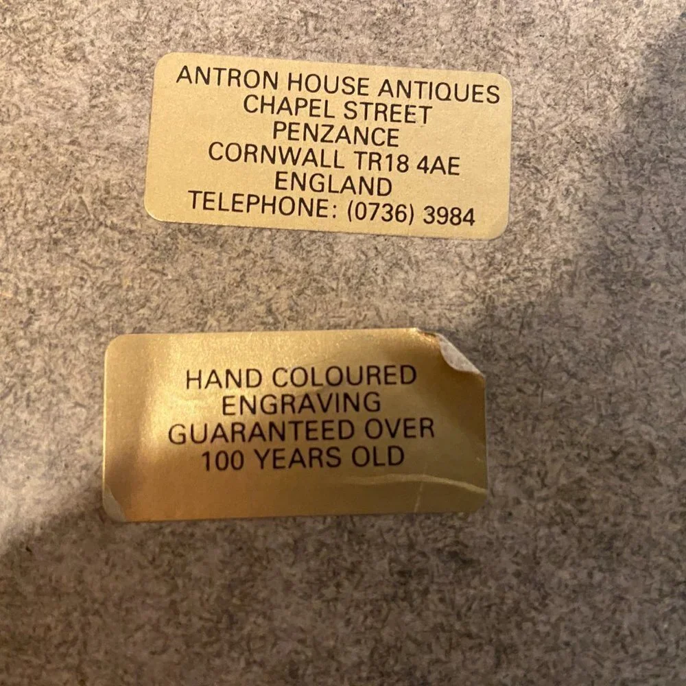 Hand Coloured Engraving England